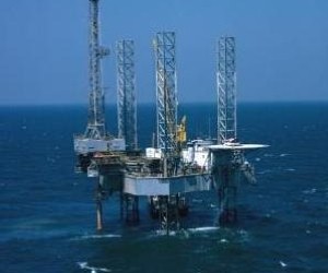 A fall in North Sea oil production contributed to falling industrial output