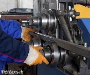 Industrial output in Britain rose for a third month in a row 