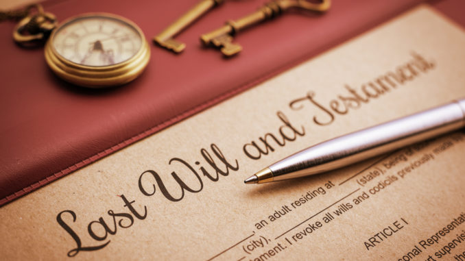last will and testament