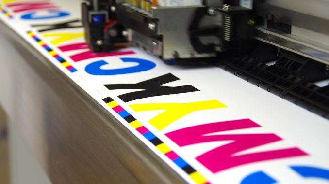 Plotter head printing CMYK